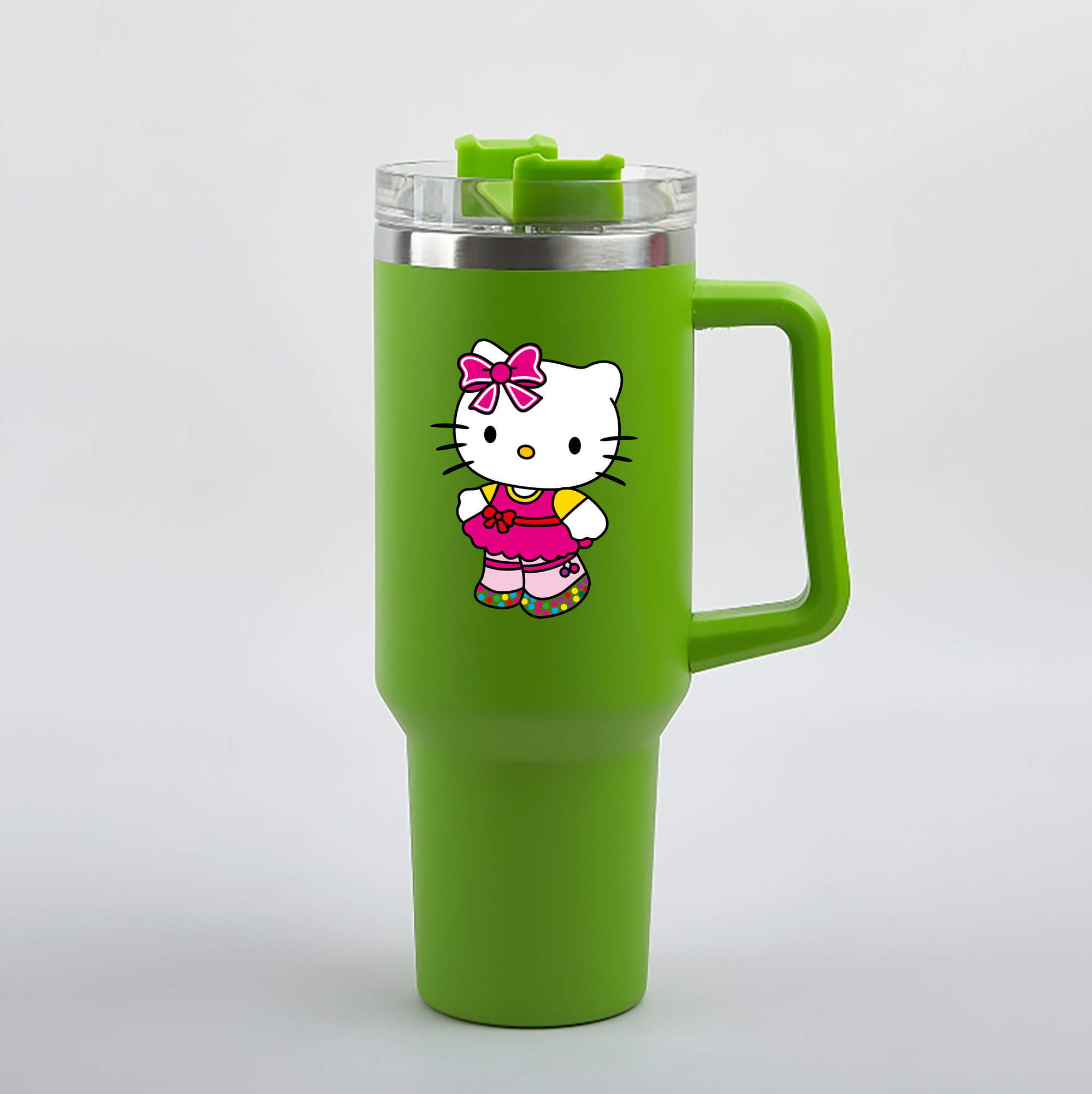 （画像用） Hello Kitty ハローキティ 1200mL車用タンブラー（カラープリント）